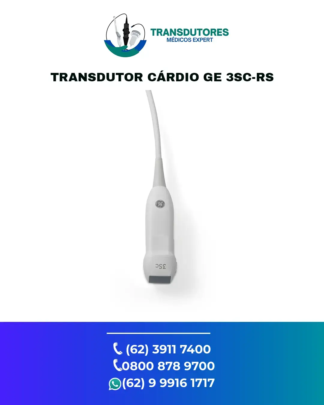AJUSTE TRANSDUTOR SETORIAL CARDIO GE 3S RS BRASIL