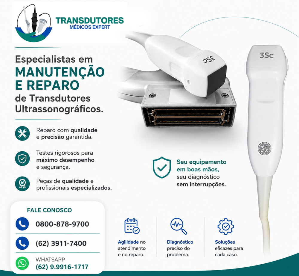 CONSERTO TRANSDUTOR CARDIO GE 3SC RS BRASIL